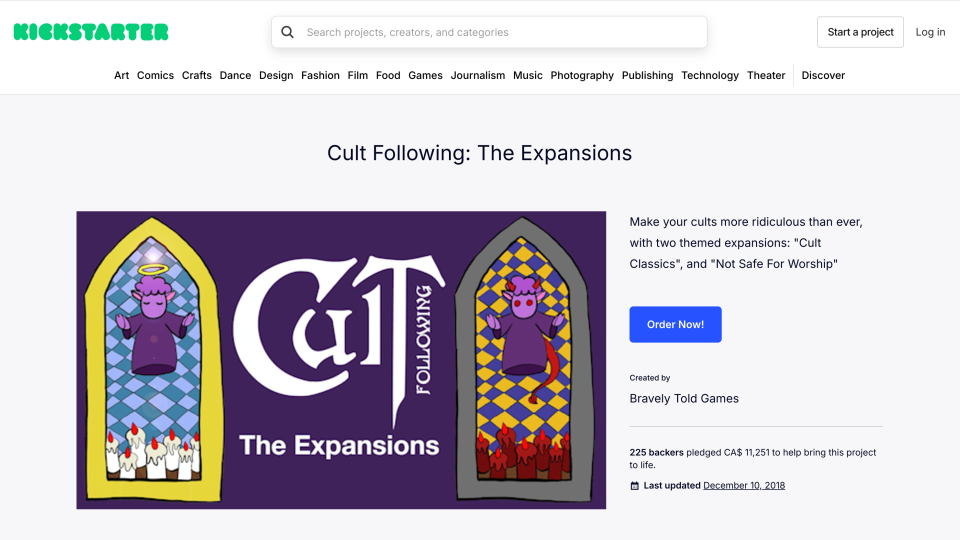 Cult Following: The Expansions